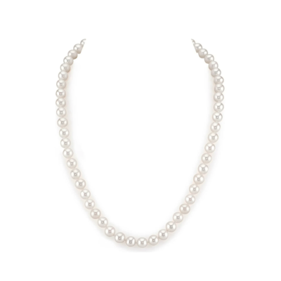 6.5-7.0mm White Freshwater Pearl Necklace - AAA Quality