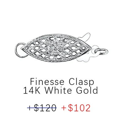 Finesse Clasp 14K White Gold