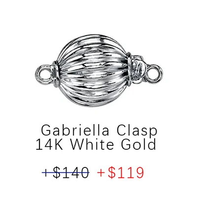 Gabriella Clasp 14K White Gold